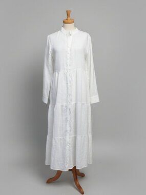 Alice Walk white linen dress, size M